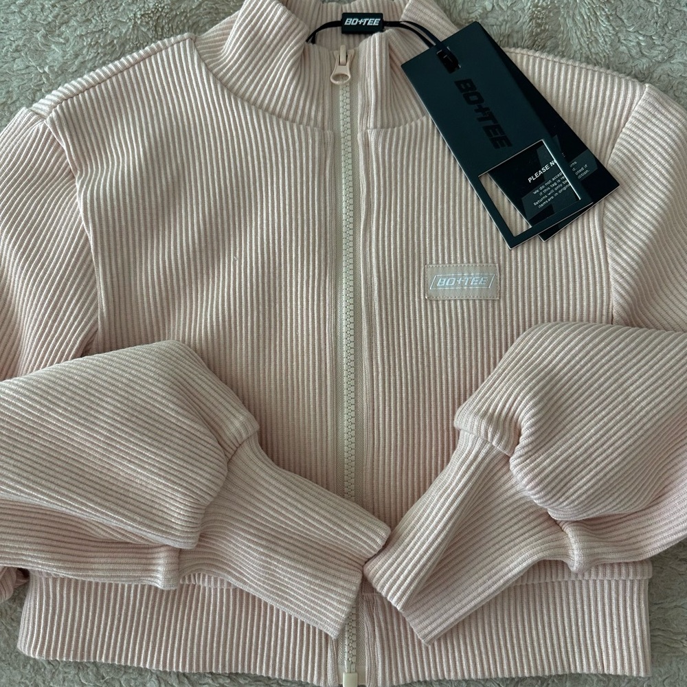 Blush Ribbed Lounge Set - Picture 2 of 4